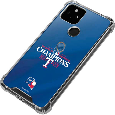 2023 World Series Champions Texas Rangers Google Pixel 5 Clear Case